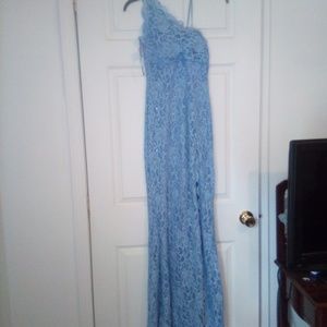 Blue Lace formal dress